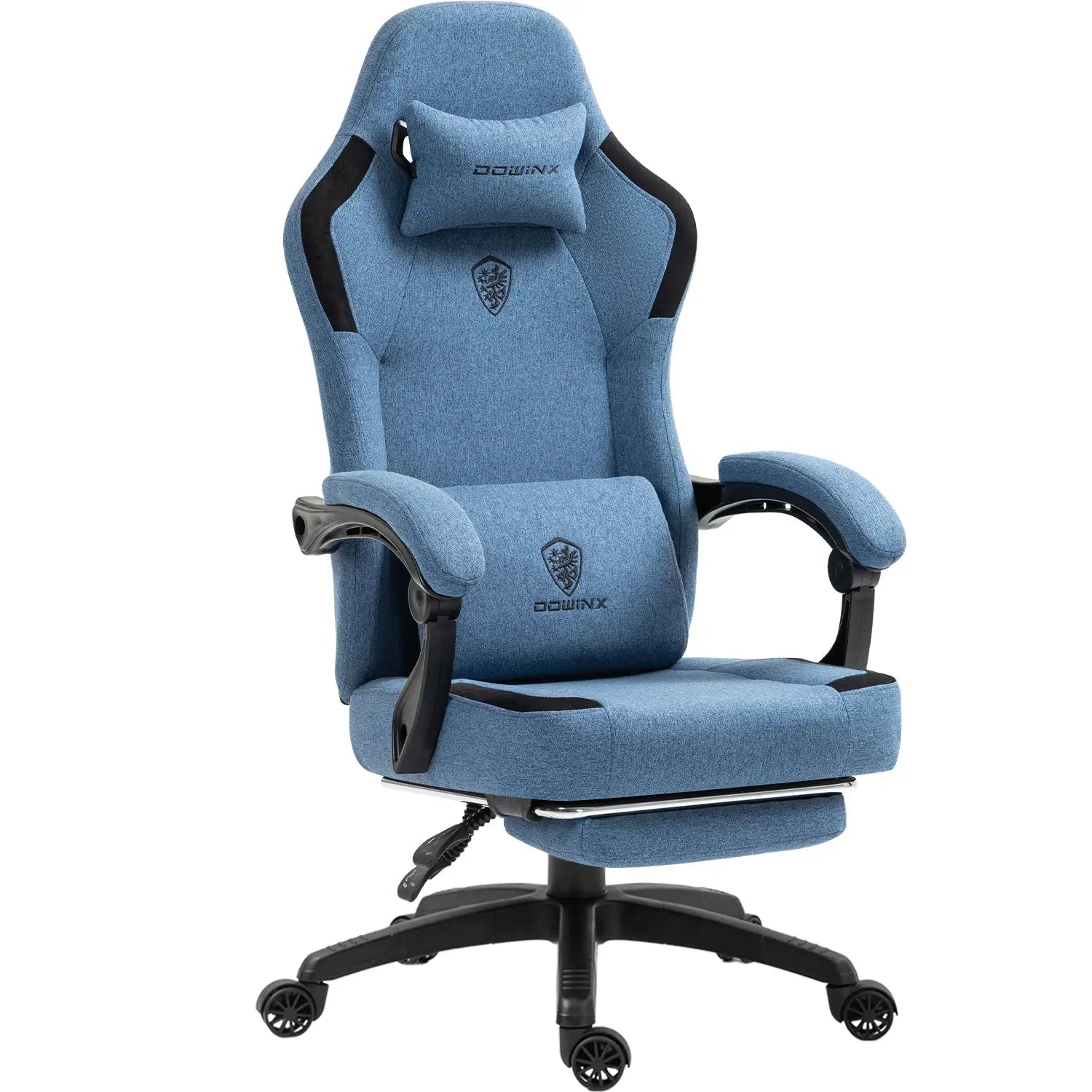Dowinx Fabric Gaming Chair with Pocket Spring & Massage Support 6657K Blue – DOWINX GAMING CHAIR