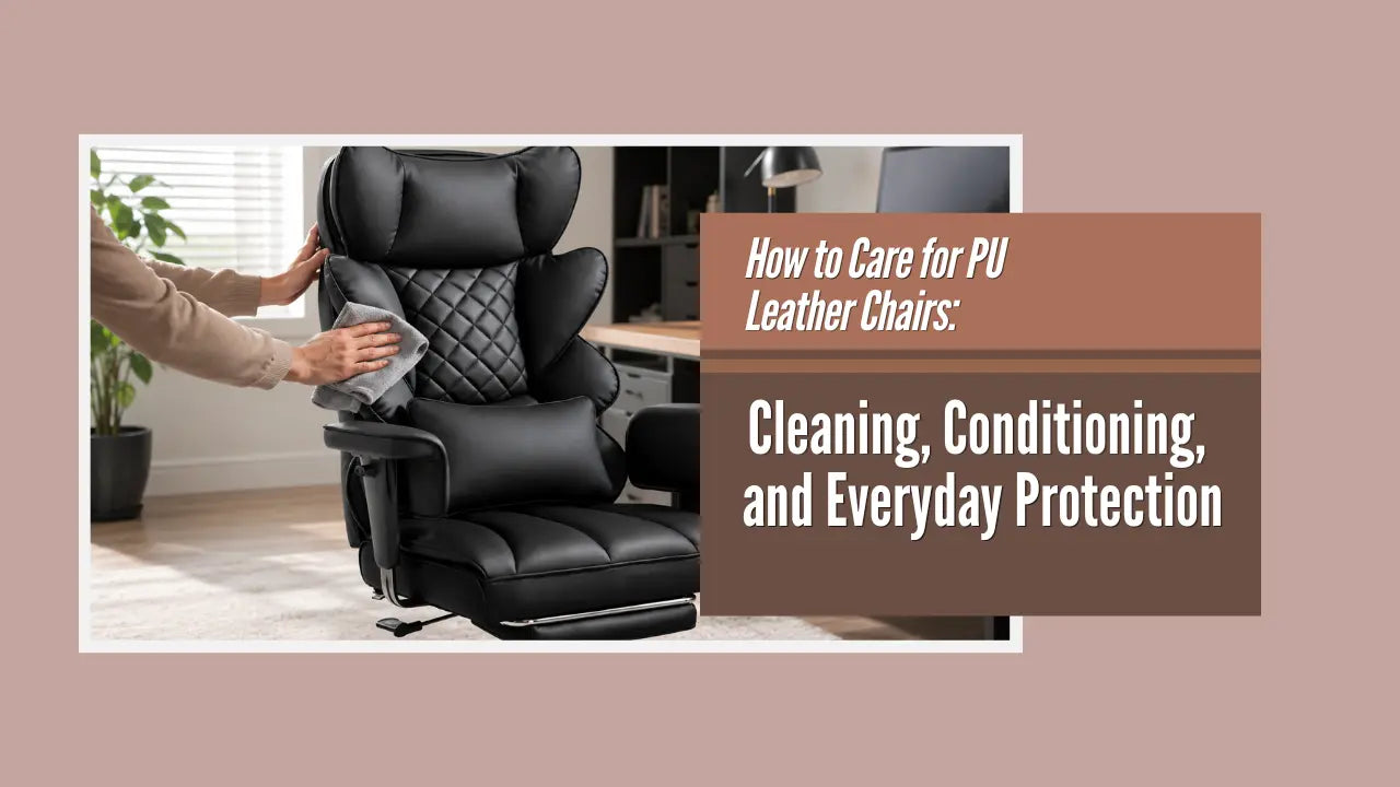 How to Care for PU Leather Chairs: Cleaning, Conditioning, and Everyday Protection DOWINX GAMING CHAIR