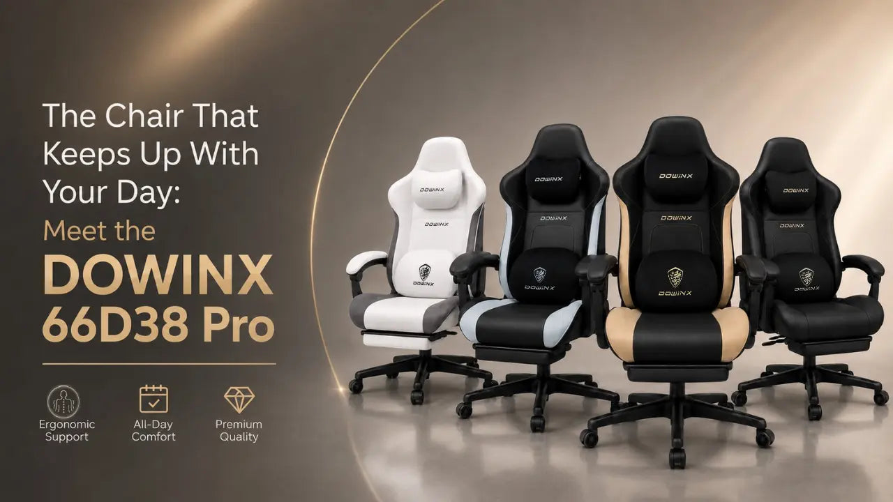 The Chair That Keeps Up With Your Day: Meet the DOWINX 66D38 Pro DOWINX GAMING CHAIR