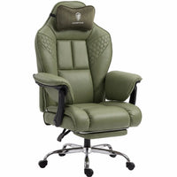 Dowinx LS-66D5A gaming chair in green - front three-quarter view