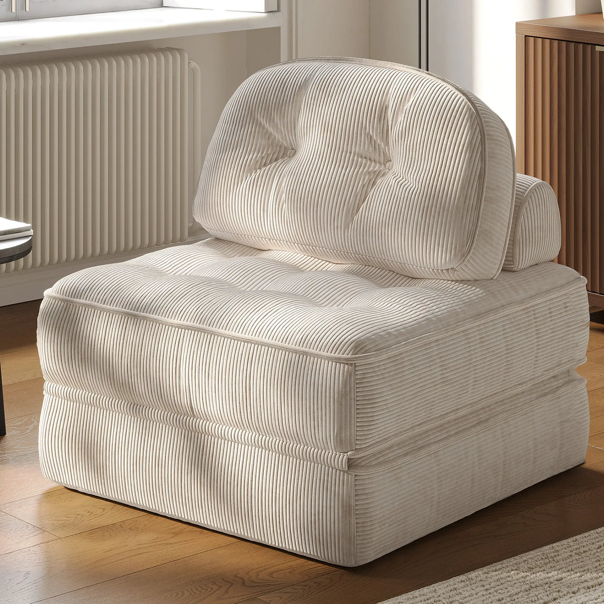 Dowinx Folding Sofa Bed with Pillow-Beige DOWINX
