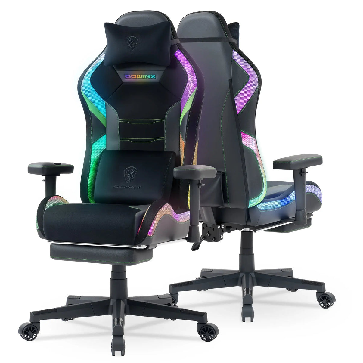 Dowinx LED Series Gaming Chair LS-66D2 Green DOWINX