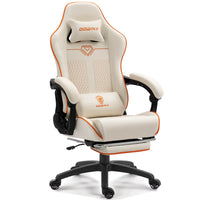 Dowinx Leather Gaming Chair LS-66D87 White DOWINX