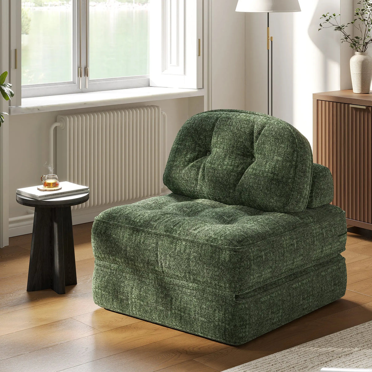 Dowinx Folding Sofa Bed with Pillow-Grass Green DOWINX