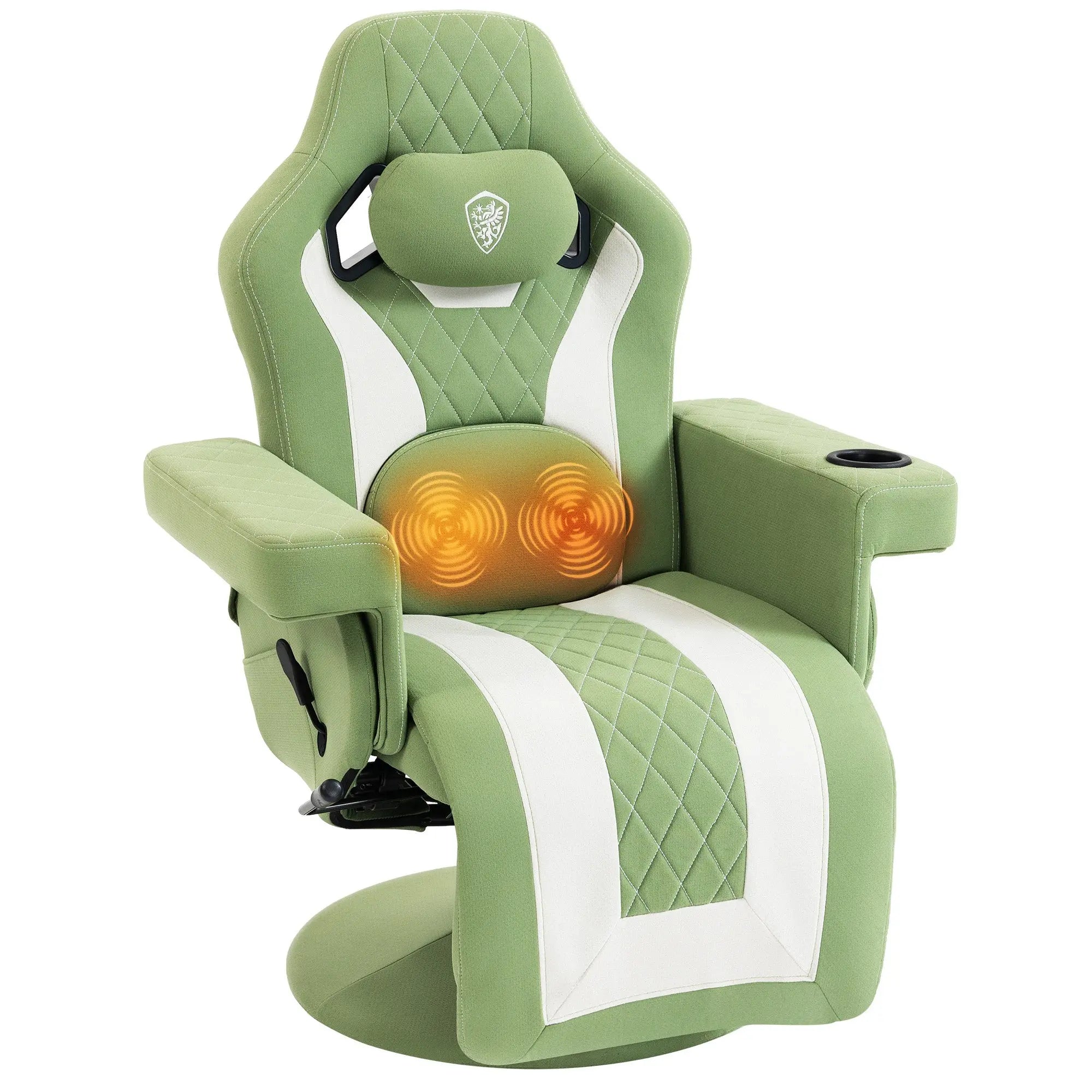 Dowinx 66D3 Office Chair — Wide, Reclining & Massage-Green