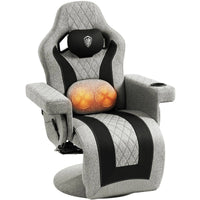 Dowinx 66D3 Wide Office Chair with Massage & Recline-Grey DOWINX