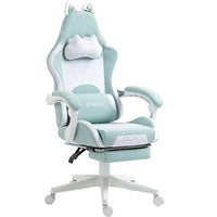 Dowinx Gaming Chair Cute with Cat Ears and Massage Lumbar Support Dowinx Gaming Chair Cute with Cat Ears and Massage Lumbar Support