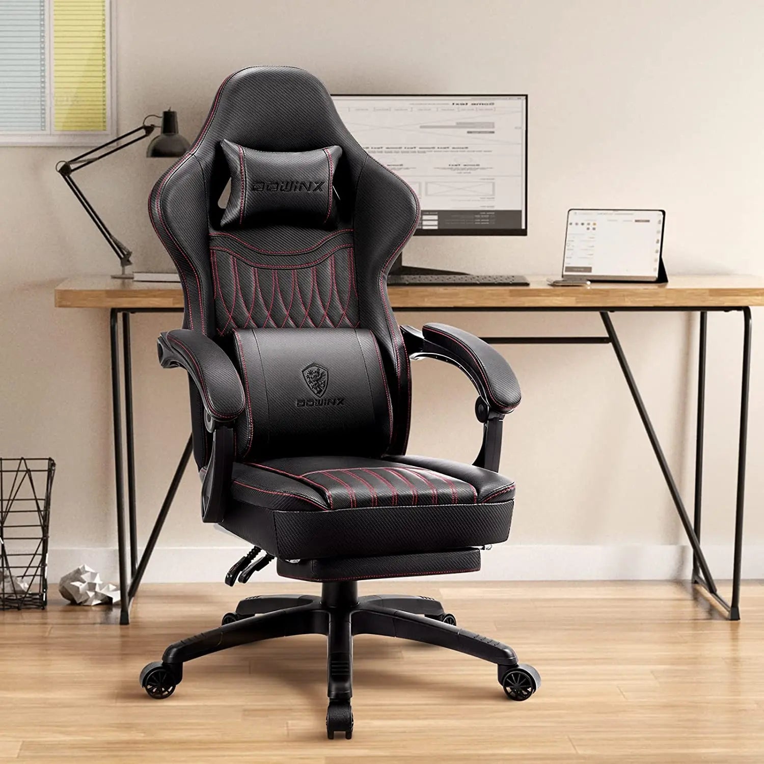 Dowinx 6657A Gaming Chair Breathable PU Leather with Pocket Spring