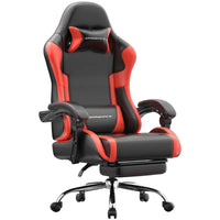Dowinx Leather Gaming Chair LS-66D58J Black-red DOWINX