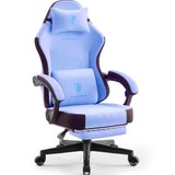 Dowinx Gaming Chair Fabric Computer Office Chair, High Back Ergonomic Computer Chair with Lumbar Support, Purple