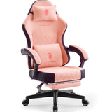 Dowinx Gaming Chair Fabric Computer Office Chair, High Back Ergonomic Computer Chair with Lumbar Support, Purple