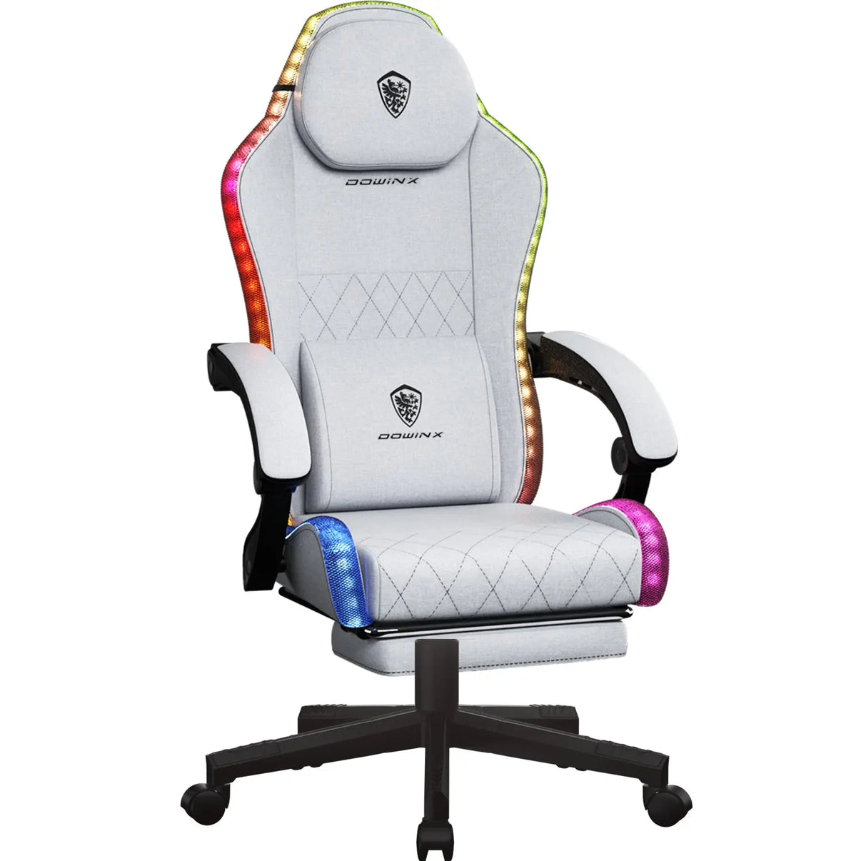 LED GAMING CHAIR SERIES 66LED03B Fabric (Grey) DOWINX GAMING CHAIR