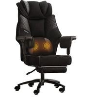 Office Chair QL-66B3 -Black– Big & Tall Massage Boss Chair for Work & Relax | Dowinx
