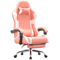 Dowinx Leather Gaming Chair LS-66D58J Pink-White