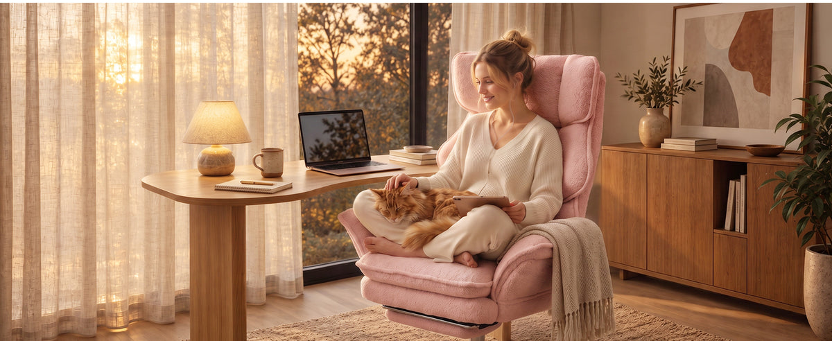 Dowinx CozyNest lifestyle and sitting positions