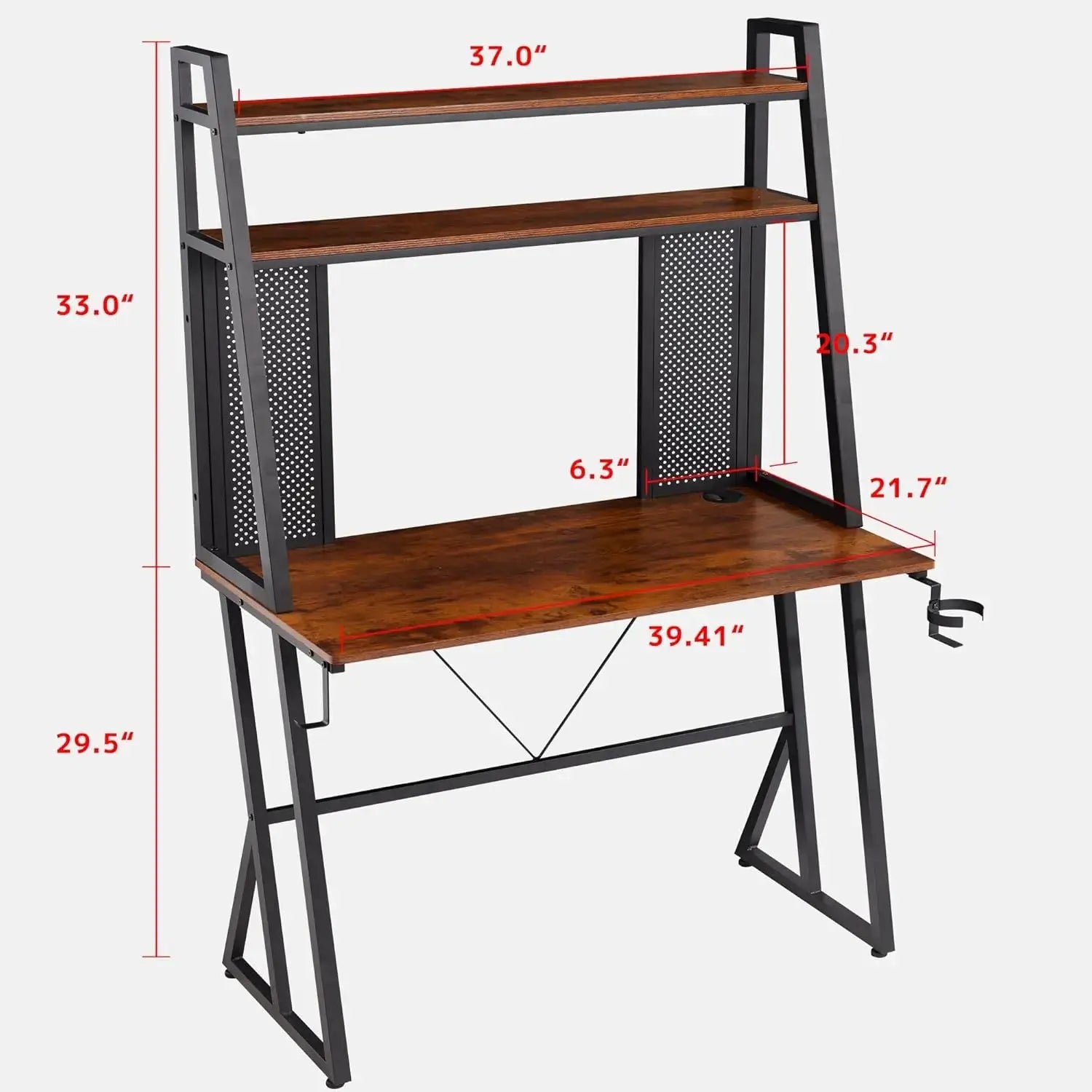 Z-Leg Gaming Desk SERIES 40 Inch  Brown