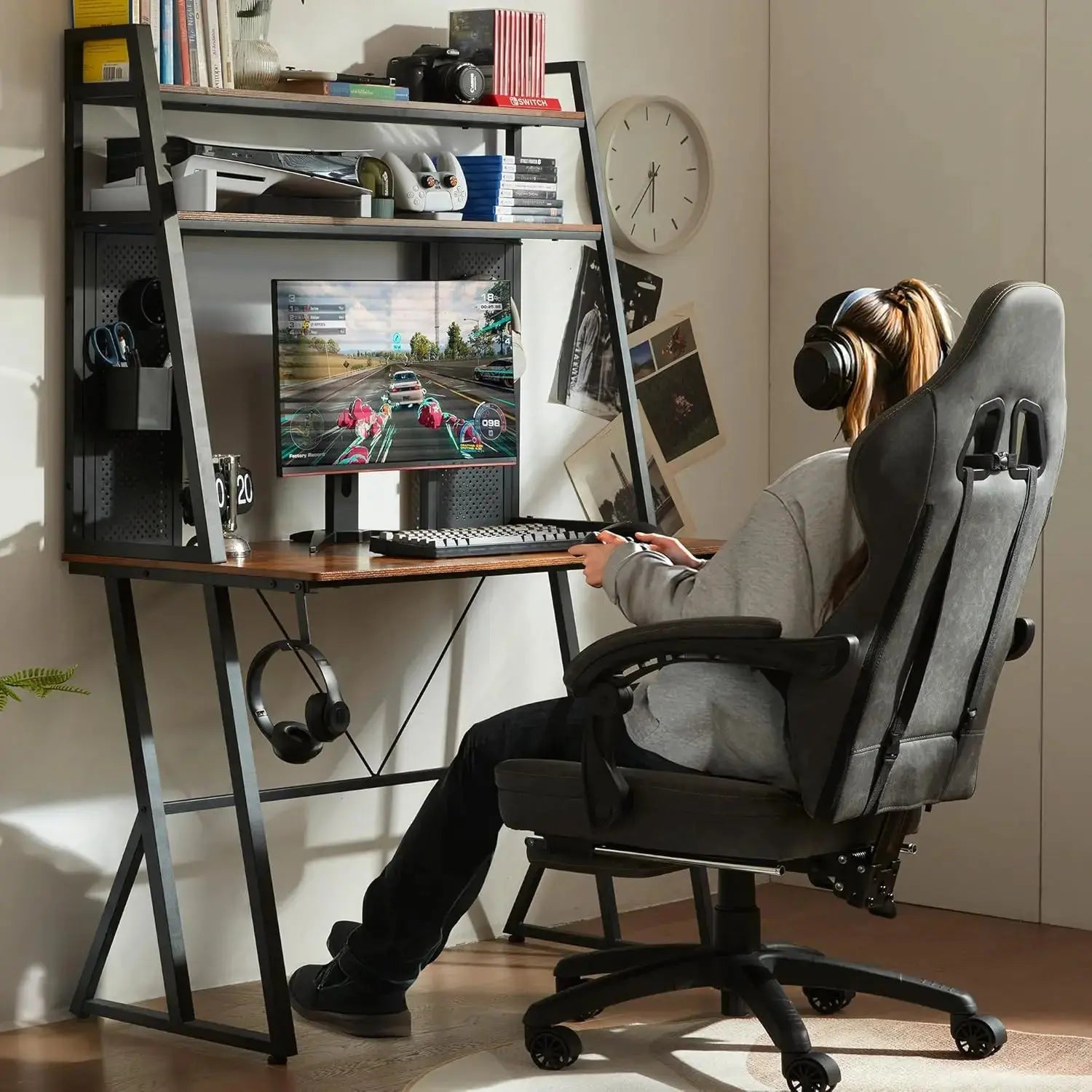 Z-Leg Gaming Desk SERIES 40 Inch  Brown