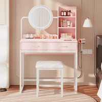 Dowinx Vanity Desk with Mirror and Light DOWINX GAMING CHAIR