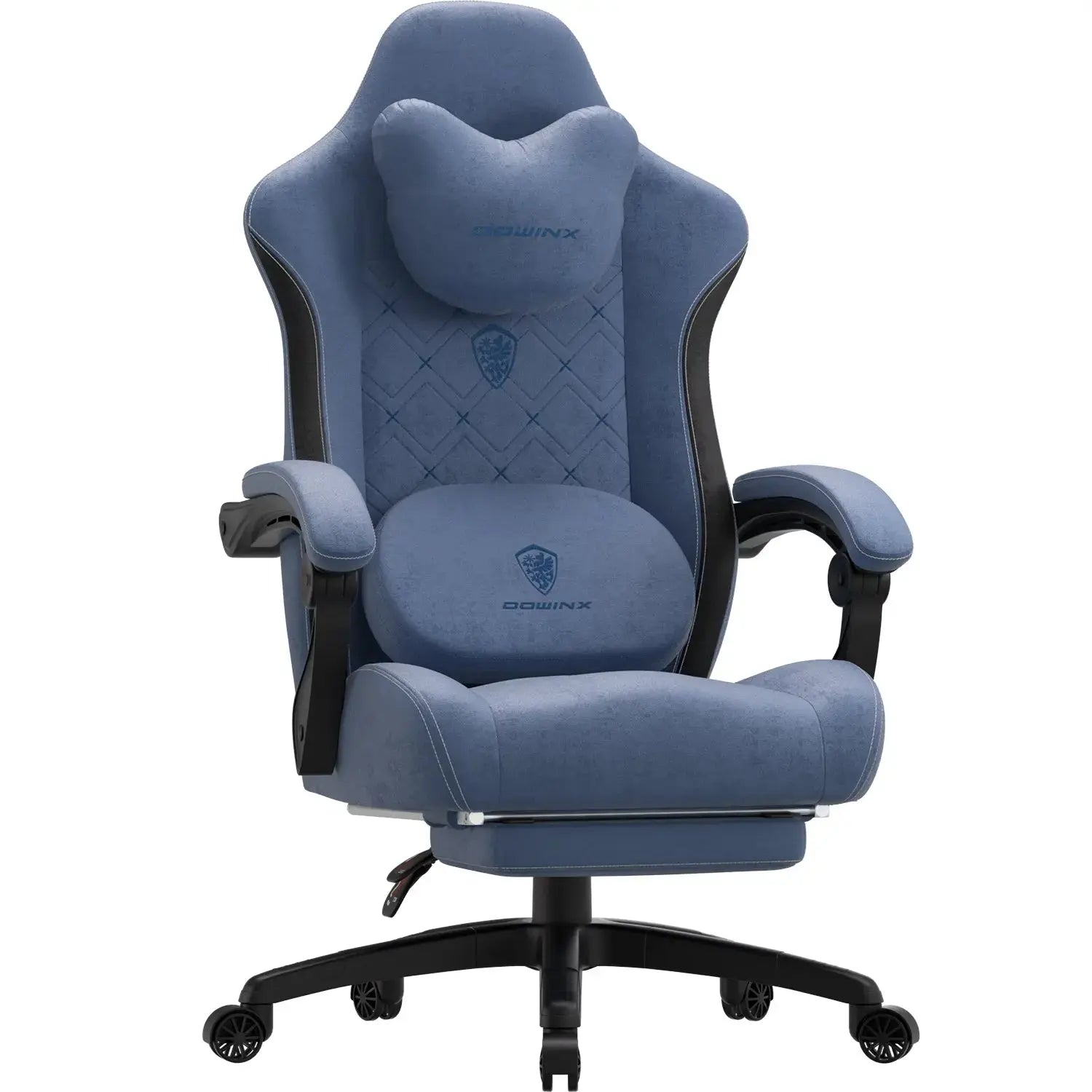 Dowinx BLUE Gaming Chair with Heated Massage,Wide and High