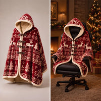 66D38 Pro Exclusive Winter Gaming Cloak - Red