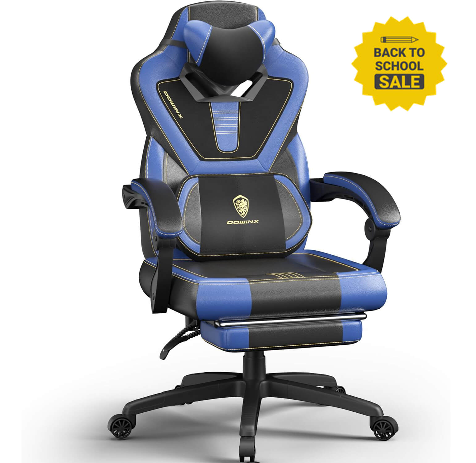 Dowinx Big and Tall Gaming Chair with Massage, Heavy Duty PC Gamer Chair blue – DOWINX GAMING CHAIR