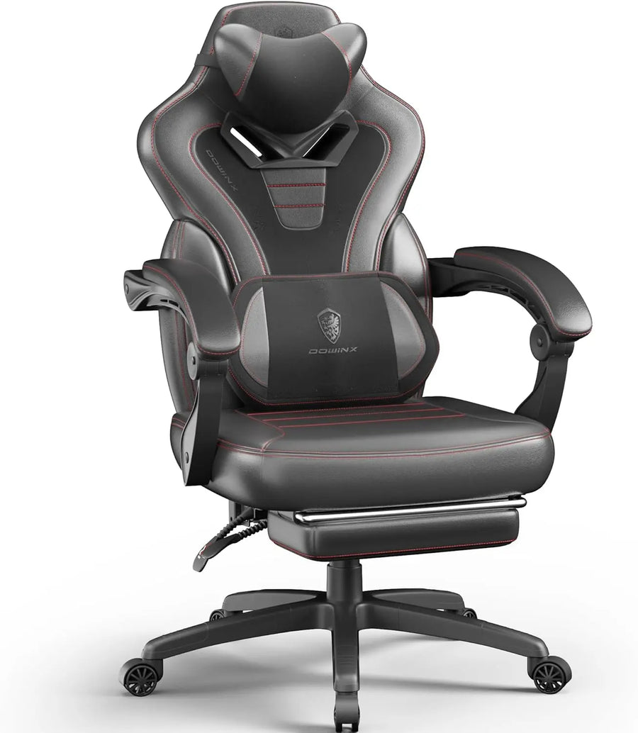 Dowinx 6688 Gaming Chair Office Chair with Massage Lumbar Support-Black&Red  – DOWINX GAMING CHAIR