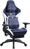 DOWINX Game Office Chair for Adults Pu Leather High Back, 350LBS, Blue