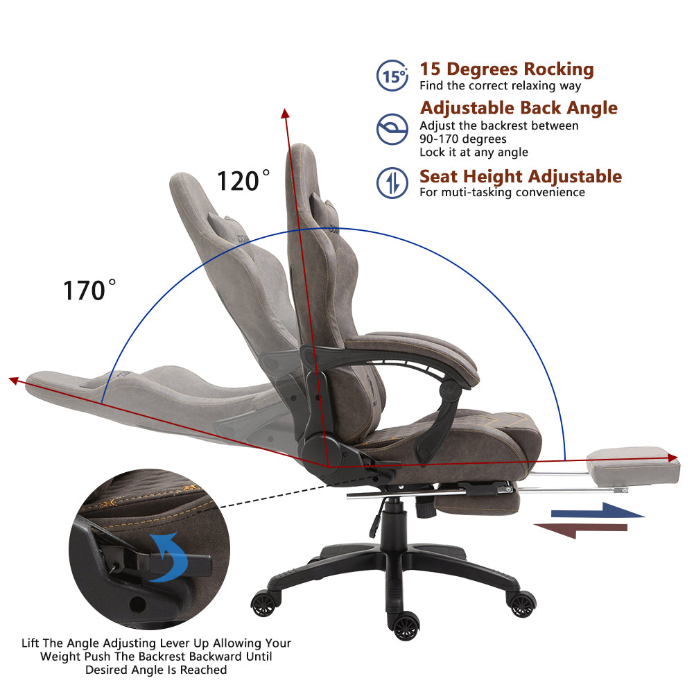 Dowinx gaming chair brown Clearance