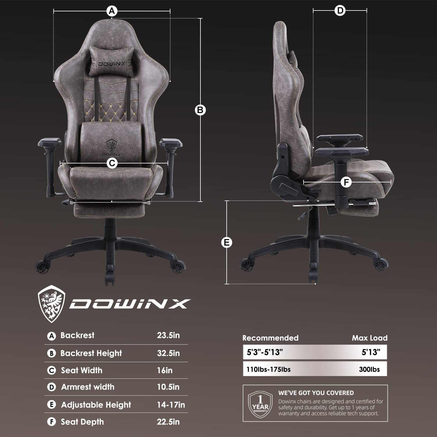 Dowinx Retro Series LS-6689S-Brown