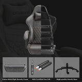 Dowinx 6689 Gaming Office Chair Ergonomic Racing Style-Light Grey ...