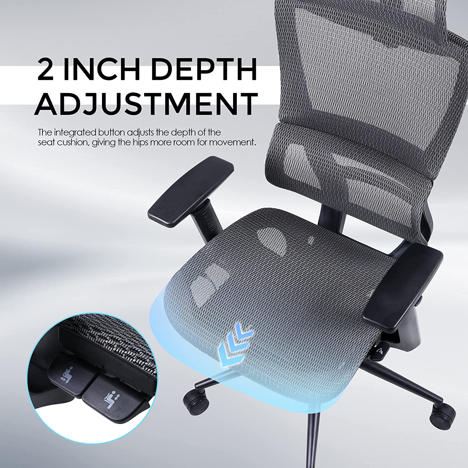 Dowinx Ergonomic Office Chair(Grey)