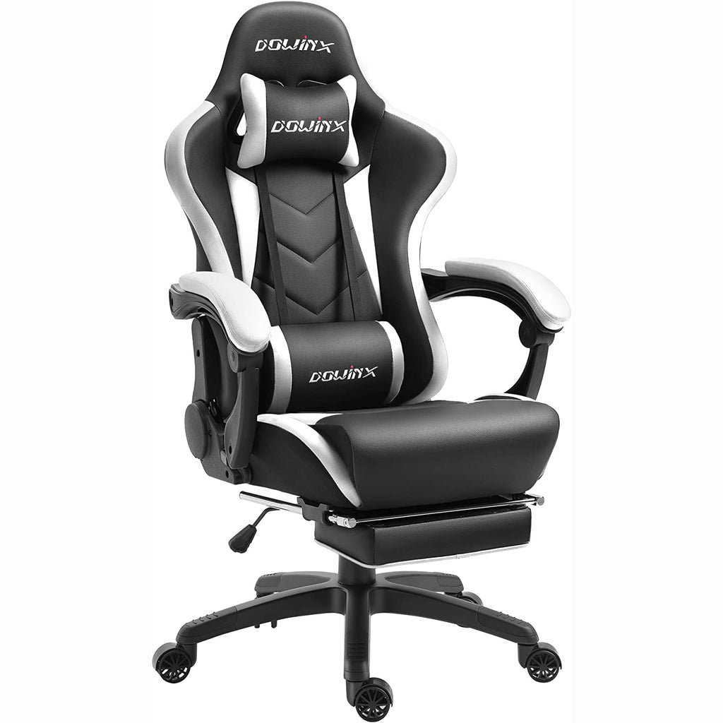 Dowinx 6688 Gaming Chair Office Chair with Massage Lumbar Support-Black ...