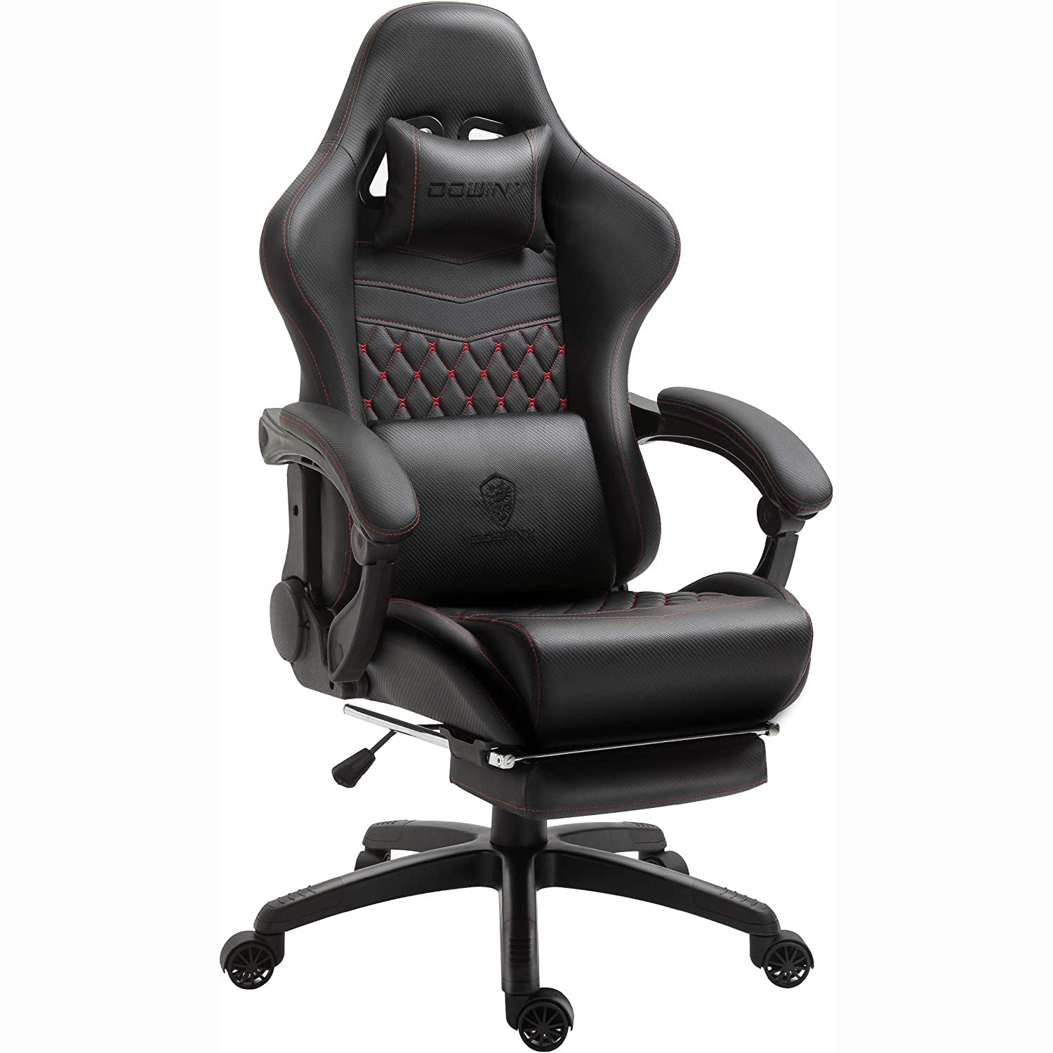 Dowinx 6689 Gaming Office Chair Ergonomic Racing Style-Black&Red 